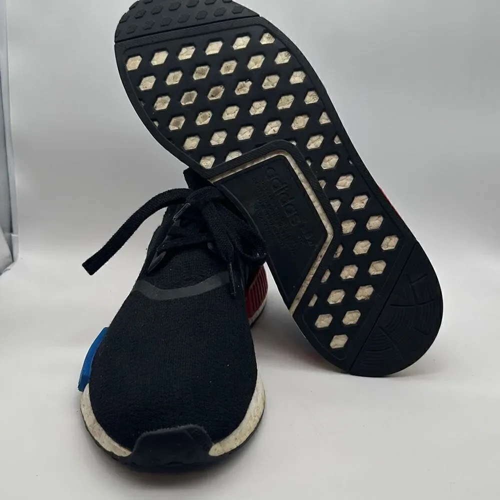 Adidas NMD OG‎ Runner PK Primeknit Black Red Blue S79168 UK 11.5 US 12